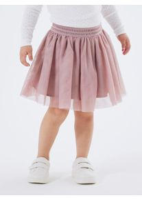 T&uuml;llrock name it "NMFNUTULLE SKIRT NOOS", M&auml;dchen, Gr. 110, rosa (altrosa), T&uuml;ll, Obermaterial: 100% Polyester, unifarben, ausgestellt mini, R&ouml;cke T&uuml;llrock, Kunstfaser, T&uuml;ll