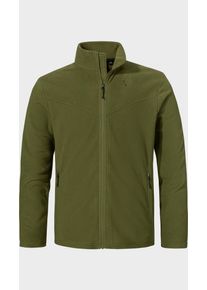Sch&ouml;ffel Fleecejacke SCH&Ouml;FFEL "Fleece Jk Style Qutang MNS", Herren, Gr. 56, gr&uuml;n (6875, gr&uuml;n), Oberstoff: 100% Polyester, regular fit, hoch geschlossener Ausschnitt, Jacken Fleecejacke