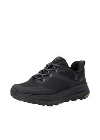 Plateausneaker RIEKER SPORT, Damen, Gr. 45, schwarz, Textil, Mesh, unifarben, Basic, Schuhe Plateausneaker, Outdoorschuh mit ultragrip-Laufsohle und Gummizug, TEX