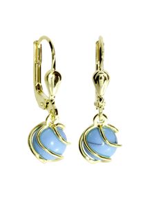 Paar Ohrh&auml;nger OSTSEE-SCHMUCK "OSTSEE-SCHMUCK Ohrh&auml;nger Goldk&auml;fig Ohrh&auml;nger Goldk&auml;fig", gelb (wei&szlig;, neutral), Ohrringe, Damen, 23 x 8mm, Gelbgold 333, Paar Ohrh&auml;nger