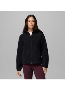 Fleecejacke Columbia "Timber Meadow MTR Fleece Full Zip", Damen, Gr. XS (32), schwarz, Fleece, Obermaterial: 100% Polyester, normal, Jacken Fleecejacke, mit durchgehendem Rei&szlig;verschluss, wasserabweisend, windabweisend
