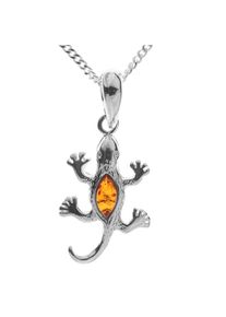 Kette mit Anh&auml;nger OSTSEE-SCHMUCK "OSTSEE-SCHMUCK Kette mit Anh&auml;nger Salamander" Gr. 50, silber (wei&szlig;, neutral), Halsketten, Damen, 50cm, Silber 925 (Sterlingsilber), L: 42, Kette mit Anh&auml;nger