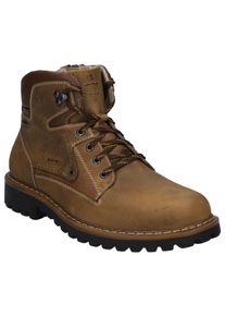 Winterboots Josef Seibel "Chance 51", Herren, Gr. 42, braun, Leder, Schuhe Winterboots, mit zus&auml;tzlichem Rei&szlig;verschluss