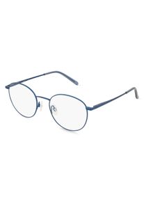 Fielmann BD 611 FLEX CL LEVI Brille Unisex | Fassung: Vollrand, Panto, Blau Matt