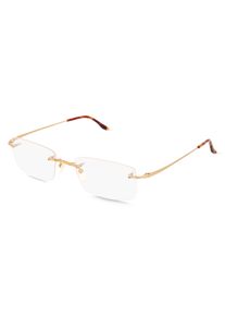 Fielmann MC 652 CL TIM Brille Herren | Fassung: Randlos, Quadratisch, Gold Matt