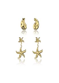 Schmuckset AMELIA PARKER "AS035G", gold, Schmuck_Sets, Damen, 13mm, Edelstahl, Schmuckset, 13mm
