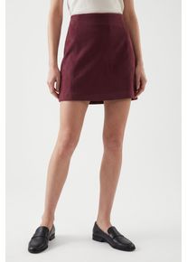 V&eacute;ro Moda Minirock VERO MODA "VMFORTUNEALLISON HW SHORT SKIRT GA NOOS", Damen, Gr. XS, rot (windsor wine), Web, Obermaterial: 100% Polyester, unifarben, sehr figurbetont kurz, R&ouml;cke Minirock, Kunstfaser