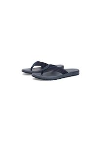 Tommy Hilfiger, Herren, Zehentrenner &raquo;MOLDED HILFIGER LTH BEACH SANDAL&laquo; Sommerschuh, Dianette, Flat mit dezentem Label, dunkelblau, 40, Modischer 