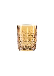 Whiskyglas Nachtmann "Whiskytumbler Highland 345 ml", gelb (amber), Glas, Trinkgef&auml;&szlig;e, Whiskyglas