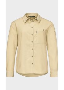 Sch&ouml;ffel Outdoorbluse SCH&Ouml;FFEL "Blouse Style Libereo WMN", Damen, Gr. 40, 4085, beige, Oberstoff: 98% Polyester, 2% Elasthan. Oberstoff Besatz: 100% Baumwolle, bequem, V-Ausschnitt, Blusen Outdoorbluse