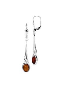 Paar Ohrh&auml;nger OSTSEE-SCHMUCK "OSTSEE-SCHMUCK Ohrh&auml;nger Udane Ohrh&auml;nger Udane", wei&szlig; (wei&szlig;, neutral), Ohrringe, Damen, 46x8mm, Silber 925 (Sterlingsilber), Paar Ohrh&auml;nger