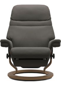 Relaxsessel stressless "Sunrise", grau (metal grau paloma), B:79cm H:103cm T:78cm, Leder BATICK: BATICK ist ein leicht korrigiertes, durchgef&auml;rbtes und genarbtes M&ouml;belleder, bei dem die meisten Unebenheiten und Spuren in der Regel entfernt wurden.;Leder PALOMA: PALOMA ist ein durchgef&auml;rbtes Semianilin-M&ouml;belleder mit nat&uuml;rlicher Narbung.;ROHLEDER Stoff Q2 FARON: Ein fester zuverl&auml;ssiger Boucl&eacute; mit 