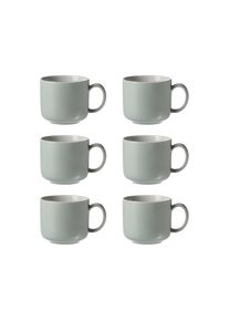 Ritzenhoff & Breker Tasse RITZENHOFF & BREKER "Kaffeetassen Jasper 240 ml 6er Set", gr&uuml;n (mint), 6 tlg., Keramik, Trinkgef&auml;&szlig;e, Tasse