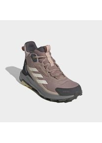 Wanderschuh adidas terrex "ANYLANDER MID RAIN.RDY", Damen, Gr. 41, braun (chalky braun, wonder wei&szlig;, grau six), Textil, Schuhe Wanderschuh, wasserdicht