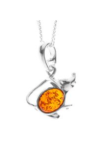 Kette mit Anh&auml;nger OSTSEE-SCHMUCK "OSTSEE-SCHMUCK Kette mit Anh&auml;nger M&auml;uschen" Gr. 42, silber (wei&szlig;, neutral), Halsketten, Damen, 42cm, Silber 925 (Sterlingsilber), L: 40, Kette mit Anh&auml;nger