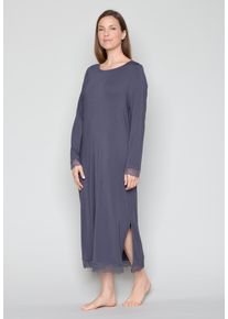 JOOP! Nachthemd JOOP, Damen, Gr. 40, N-Gr, lila (hellgrau), Jersey, Obermaterial: 95% Modal, 5% Elasthan, Kleider Nachthemd