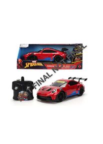 RC-Auto Jada "RC Marvel Spider-Man Porsche 911 1:16", rot, blau, Fernlenkfahrzeuge, Kinder, Kunststoff, RC-Auto