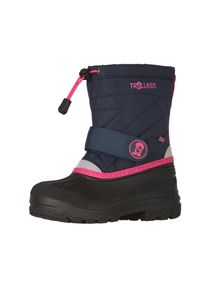 Snowboots Trollkids "KIDS TELEMARK WINTER BOOTS PRO", M&auml;dchen, Gr. 37, blau (navy, magenta), Synthetik, Schuhe Snowboots, f&uuml;r Kinder und Jugendliche, mit Gummilaufsohle