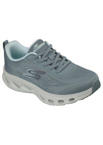 Slip-On Sneaker Skechers "GO WALK GLIDE-STEP 2.0-KRISTEE", Damen, Gr. 43, grau (graublau), Textil, Schuhe Slip-On Sneaker, Sneaker, Slipper, Freizeitschuh mit leichter Laufsohle