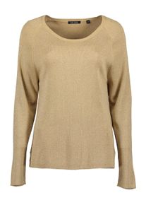 Strickpullover Blue Seven "Pullover", Damen, Gr. 42, 0502, beige, 37% Viskose, 37% Polyacryl, 26% Polyester, normal, Rundhals, Pullover Strickpullover