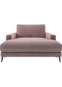 Chaiselongue Home Affaire "Downtown Loungem&ouml;bel zum Relaxen, B/T/H: 132/170/84 cm", rosa (ros&eacute;), B:132cm H:84cm T:170cm, 88% Polyester, 12% Polyacryl, Sofas, Chaiselongue, auch in Boucl&eacute;, Cord und Easy care - leicht mir Wasser zu reinigen