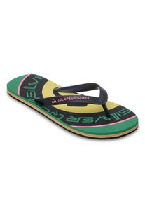 Sandale Quiksilver "Molokai Screen", Herren, Gr. 11 (44), bunt (leprechaun), Obermaterial: 100% Synthetik, Futter: 100% Synthetik, Laufsohle: 100% Schwammgummi., Schuhe Sandale