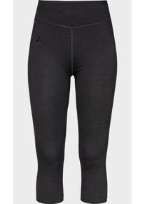 Sch&ouml;ffel Funktionsunterhose SCH&Ouml;FFEL "3/4 Pants Style Luterra WMN", Damen, Gr. 46, schwarz (9990, schwarz), Oberstoff: 50% Wolle (Merinowolle), 26% Lyocell (TENCEL&trade;), 21% Nylon, 3% Elasthan, Unterhosen Funktionsunterhose