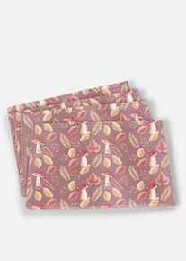 Bordstablett med h&ouml;stmotiv (4-pack) - brun - storlek 30x45 cm - bonprix