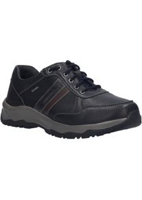 Schn&uuml;rschuh Josef Seibel "Leroy 56", Herren, Gr. 48, schwarz, kombi, Leder, Schuhe Schn&uuml;rschuh, Sneaker, Halbschuh mit Kontrastbes&auml;tzen, Weite H (=sehr weit)