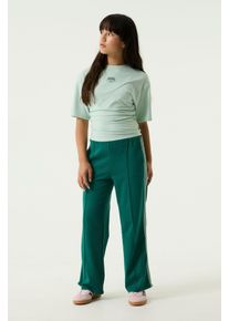 Jogginghose Garcia, M&auml;dchen, Gr. 146, N-Gr, gr&uuml;n (forest leaf), Web, Obermaterial: 63% Viskose, 32% Polyamid, 5% Elasthan, regular fit kn&ouml;chellang, Hosen Jogginghose, mit Gallonstreifen for GIRLS