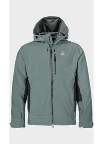 Sch&ouml;ffel Outdoorjacke SCH&Ouml;FFEL "Softshell Jk Style Milagle MNS", Herren, Gr. 50, grau (9405, grau), Oberstoff: Aussenseite: 92% Polyester, 8% Elasthan, Innenseite: 100% Polyester. (Membran: Thermoplastisches Polyurethan). Oberstoff Einsatz: 92% Polyester, 8% Elasthan, regular fit, hoch geschlossener Ausschnitt, Jacken Outdoorjacke
