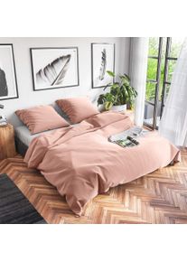 Bettw&auml;sche WOLKENFELD "Renforc&eacute; Bettw&auml;sche Baumwolle - Nat&uuml;rlich weiches Schlafgef&uuml;hl", altrosa, B/L: 135cm x 200cm, 2 Stk., 2 Stk., Renforc&eacute;, B/L: 80cm x 80cm & 80cm x 80cm, 4, Renforc&eacute;, Obermaterial: 100% Baumwolle, Bettw&auml;sche, Bettw&auml;sche, 135x200 cm, 155x220 & &Uuml;bergr&ouml;&szlig;en I inkl. Kissenbez&uuml;ge 80x80 I uni