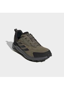 Wanderschuh adidas terrex "ANYLANDER, LEDER", Herren, Gr. 48, olive strata, carbon, core schwarz, Leder, Schuhe Wanderschuh, aus Leder