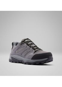 Wanderschuh Columbia "REDMOND&trade; IV LOW WATERPROOF", Herren, Gr. 48, grau (ti grau steel, firefly), Leder, Synthetik, Textil, Schuhe Wanderschuh, atmungsaktives Innenmaterial, profilierte Gummilaufsohle