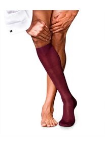 Kniestr&uuml;mpfe Falke "No. 10 Pure Fil d'&Eacute;cosse", Herren, Gr. 43-44, rot (barolo (8596)), Obermaterial: 93% Baumwolle CO. 7% Polyamid PA., Socken Kniestr&uuml;mpfe