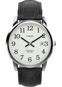 Quarzuhr Timex "EASY READER CLASSIC", schwarz, Armbanduhren, Damen, Quarzuhr, Armbanduhr, Herrenuhr, Damenuhr,Lederarmband,Datum
