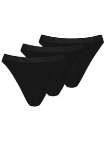 Minislip Mey "Best of", Damen, Gr. 38, schwarz, Single Jersey, Obermaterial: 97% Baumwolle, 3% Elasthan, bedruckt, unifarben, k&ouml;rpernah, Unterhosen Minislip, ohne auftragende Seitenn&auml;hte, atmungsaktiv, elastisch