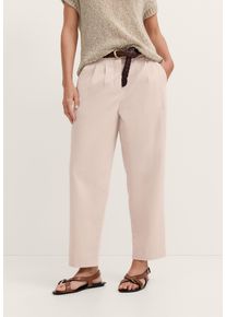 Stoffhose Bugatti, Damen, Gr. 48, Normalgr&ouml;&szlig;en, 30, beige, 98% Baumwolle, 2% Elasthan, unifarben, normal, Hosen Stoffhose, Modern Fit mit Bundfalten
