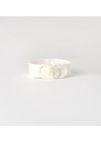 Diadem IDO "BABY GIRL ACCESSORIES", M&auml;dchen, Gr. TU, wei&szlig; (sanftes wei&szlig;), Baumwolle, Haarschmuck Diadem