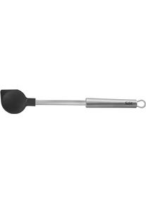 Kochl&ouml;ffel Silit "Classic Line", silber (edelstahl, schwarz), B:6cm H:2cm, Edelstahl 18/10, Kunststoff, Kochl&ouml;ffel, Kochl&ouml;ffel, Kochl&ouml;ffel 34 cm, f&uuml;r Antihaft-Kochgeschirr, hitzebest&auml;ndig bis 260C