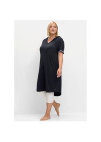 sheego, Damen, Shirtkleid &raquo;Shirtkleid&laquo;, tiefblau, 52 - Normalgr&ouml;&szlig;en,