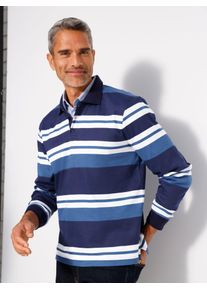 Sweatshirt CLASSIC, Herren, Gr. 48/50, marine, jeansblau, geringelt, 100% Baumwolle, gemustert, gestreift, mehrfarbig, Sweatshirts Sweatshirt