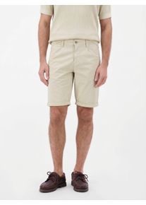 Chinoshorts Lerros "Kurze Chino aus leichtem Baumwollmix", Herren, Gr. 36, beige (bone wei&szlig;), 74% Baumwolle, 24% Polyester, 2% Elasthan, Hosen Chinoshorts