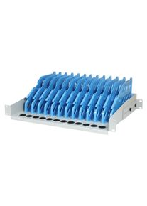 Allnet 19zbh. Tragemodul f&uuml;r Tablet/IPAD/uvm. bis zu 12Pl&auml;tze, Metall, Lichtgrau, Tablet Halterung, Grau