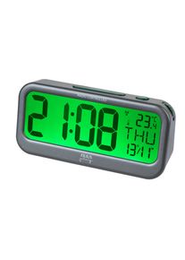 Funkwecker FILIUS zeitdesign, gr&uuml;n (dunkeltitanfarben), Wecker, Funkwecker, Wecker, Schlafzimmer, Anzeige Innentemperatur, Beleuchtung, Wochentag
