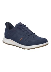 Slip-On Sneaker Josef Seibel "Clint 03", Herren, Gr. 42, Textil, blau (ocean), Nubukleder, Schuhe Slip-On Sneaker, Slipper, Komfortschuh mit elastischen Schn&uuml;rsenkeln, G-Weite