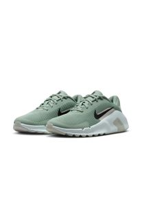 Trainingsschuh NIKE "Flex Train", Damen, Gr. 42, steam, schwarz, light silber, barely gr&uuml;n, Synthetik, Textil, Schuhe Trainingsschuh, ideal f&uuml;r Gym und Fitnessstudio
