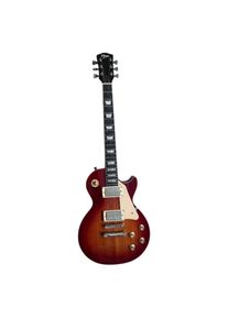 V-tone VLP1 BS E-Gitarre 4/4 Les Paul 39 Zoll (E-Gitarre, Mahagoni, Okoume), Gitarre, Bronze, Rot