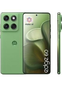 Motorola, Smartphone &raquo;Edge 60 512GB&laquo; Pantone Shamrock, Pantone Shamrock, 68W-TurboPower: nach nur 8 Minuten wieder Akku-Power f&uuml;r den ganzen Tag