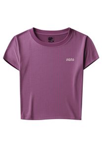 T-Shirt Vans "LORRAINE RIBBED MINI SHIRT", Damen, Gr. S, mystic mulbe, Obermaterial: 100% Baumwolle, normal, Rundhals, Shirts T-Shirt, f&uuml;r Erwachsene, mit Rundhalsausschnitt, Kurzarmdesign, aus Baumwolle